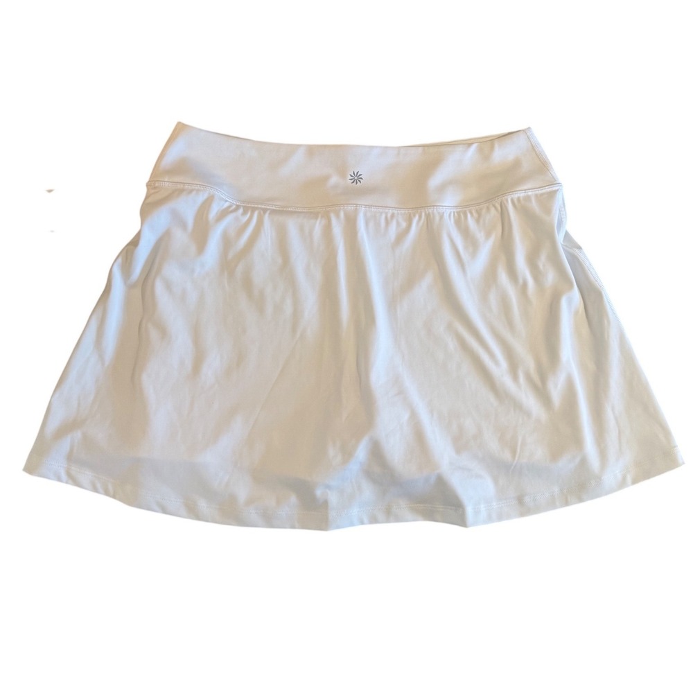 Athleta Crosscourt Skort White Womens Large Swiftlite Tennis Golf 587839 NWT